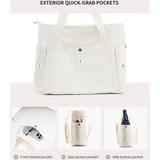 Cotton Shopping Tote with Zipper Pocket – view 5