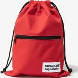 Cotton Drawstring Backpack with Front Zipper Pocket – view 5