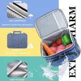 Multi-Color Insulated Lunch Tote with Foil Lining – view 5