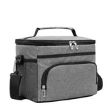 Multi-Color Insulated Lunch Tote with Foil Lining – view 1