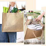 Camel Jute Tote with Soft Cotton Rope Handle – view 6