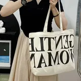 Minimalist Canvas Tote with Long Shoulder Strap – view 5