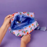Velvet Embroidered Makeup Bag with Tassel – view 5