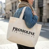 White Canvas Shopping Tote Bag – view 2