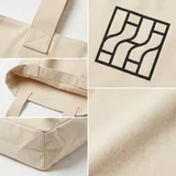 White Canvas Shopping Tote Bag – view 5