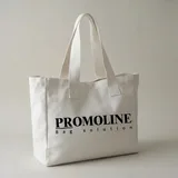 White Canvas Shopping Tote Bag – view 3