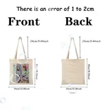 White Canvas Shopping Tote Bag – view 4