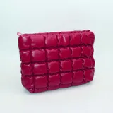 Quilted PU Leather Cosmetic Pouch – view 1