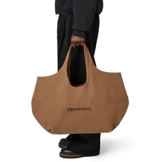 Oversized Cotton Duck Canvas Tote with Magnetic Button