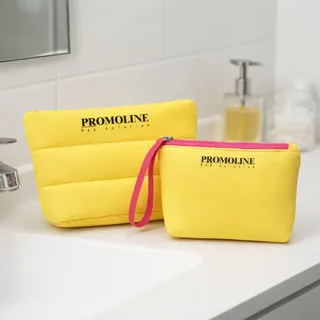 Quilted Neoprene Lipstick and Cosmetic Bag