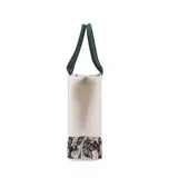 Beige Floral Cotton Canvas Shoulder Tote – view 3