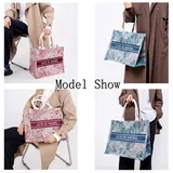 Floral Print Jute Tote with Cotton Rope Handles – view 3