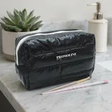 Puffy Quilted Cotton Cosmetic Bag – view 1
