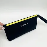 Black Neoprene Makeup Bag with Wrist Strap – view 6