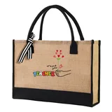 White Canvas Gift Tote with Shoulder Handles – view 6