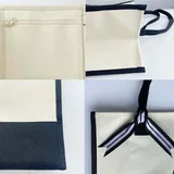 White Canvas Gift Tote with Shoulder Handles – view 3