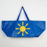 Navy PP Woven Shopping Tote with Logo – view 4