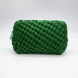 Black Quilted Puffy Cosmetic Bag – view 1