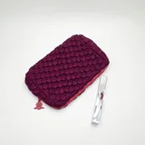 Black Quilted Puffy Cosmetic Bag – view 6