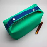 Canvas Cotton Cosmetic Bag with Zipper and Soft Handle – view 5