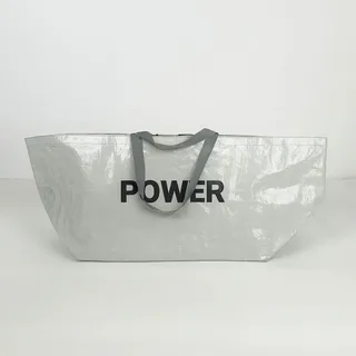 Light Grey Heavy Duty PP Woven Tote