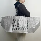 Extra Large Laminated PP Woven Tote in Green – view 5