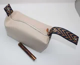 Canvas Beauty Tote Cosmetic Bag with Zipper – view 6