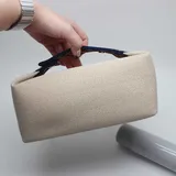 Canvas Beauty Tote Cosmetic Bag with Zipper – view 5