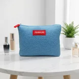 Beige Teddy Velvet Makeup Pouch – view 1