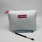 Beige Teddy Velvet Makeup Pouch – view 3