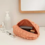 Apricot Crinkle Fabric Makeup Bag – view 3