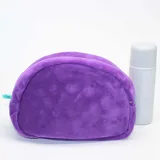 Purple Pom Pom Plush Makeup Bag – view 3