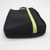 Slim Black Neoprene Travel Makeup Bag – view 3