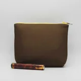 Light Brown Neoprene Makeup Bag – view 4