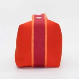 Orange Canvas Cosmetic Bag with Webbing Handle – view 6