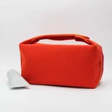 Orange Canvas Cosmetic Bag with Webbing Handle – view 4