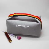 Light Grey Canvas Toiletry Bag, Webbing Handle – view 1