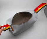 Light Grey Canvas Toiletry Bag, Webbing Handle – view 6