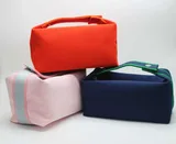 Light Pink Canvas Cosmetic Bag with Soft Handle – view 6