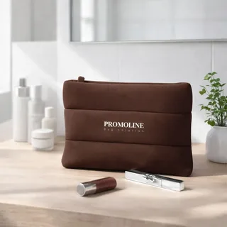 White Quilted Neoprene Toiletry Organizer