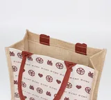 Jute Shopping Tote with Flexiloop Handle – view 4