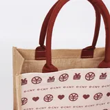 Jute Shopping Tote with Flexiloop Handle – view 5