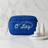 Royal Blue Puff Quilted Polyester Toiletry Bag – view 6