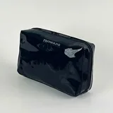 Black Glossy Patent PU Makeup Bag – view 2