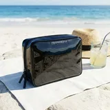 Black Glossy Patent PU Makeup Bag – view 6