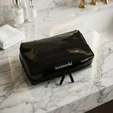 Black Glossy Patent PU Makeup Bag – view 1