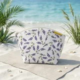 Floral Polyester Drawstring Cosmetic Bag – view 1