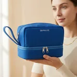 Klein Blue Double-Layer Polyester Cosmetic Bag – view 2