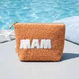 Orange Teddy Fleece Cosmetic Bag – view 1