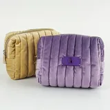 Quilted Velvet Toiletry Organizer with Soft Handle – view 2